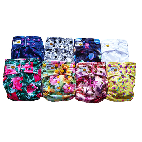 value 8 pack of cloth nappies