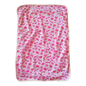 pink butterfly print baby girl change mat