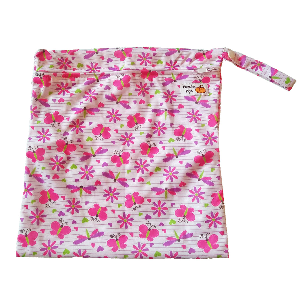 butterflies wet bag for cloth nappies