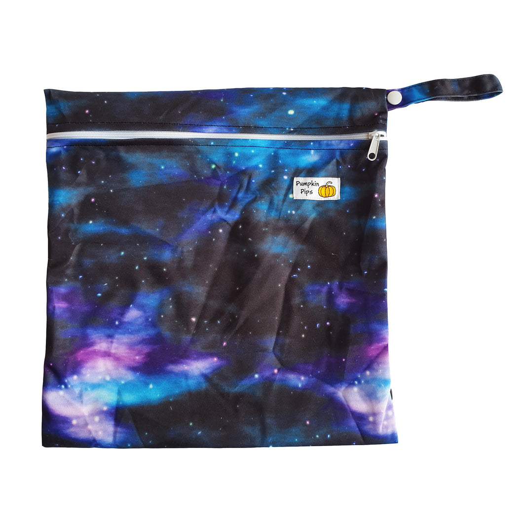 galaxy print wet bag for nappies